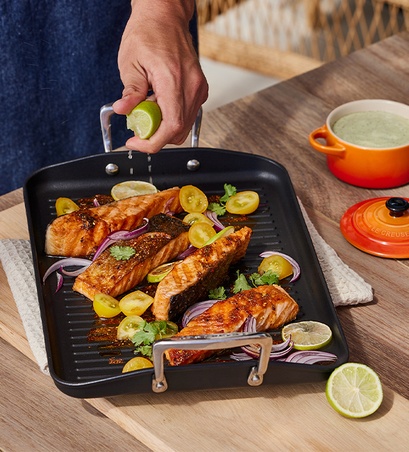 Chipotle Salmon with Mint Yoghurt